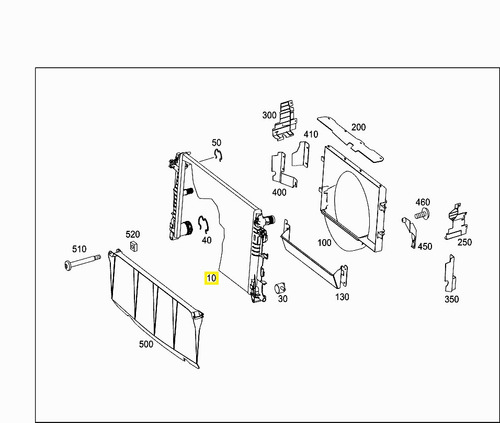 Imagen 4 de 8 de Radiador De Motor Mercedes Benz Sprinter Vw Crafter 07-17 &