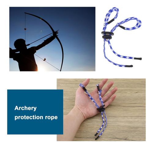 Ecsing - 2 Correas De Tiro Con Arco Ajustable Para Dedo Con
