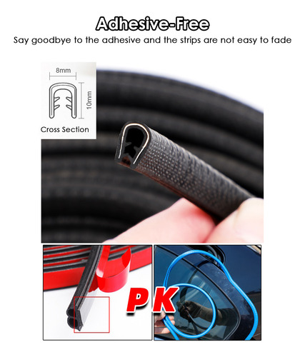 Protector De Puertas Automático En Forma De U De Goma Flexib