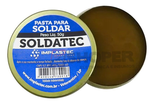 Pasta De Solda Soldatec - Não Condutiva E Alto Desempenho
