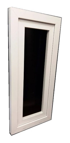 Ventana Raja De Abrir Pvc 0,40x1,10 + Doble Vidrio Hermetico
