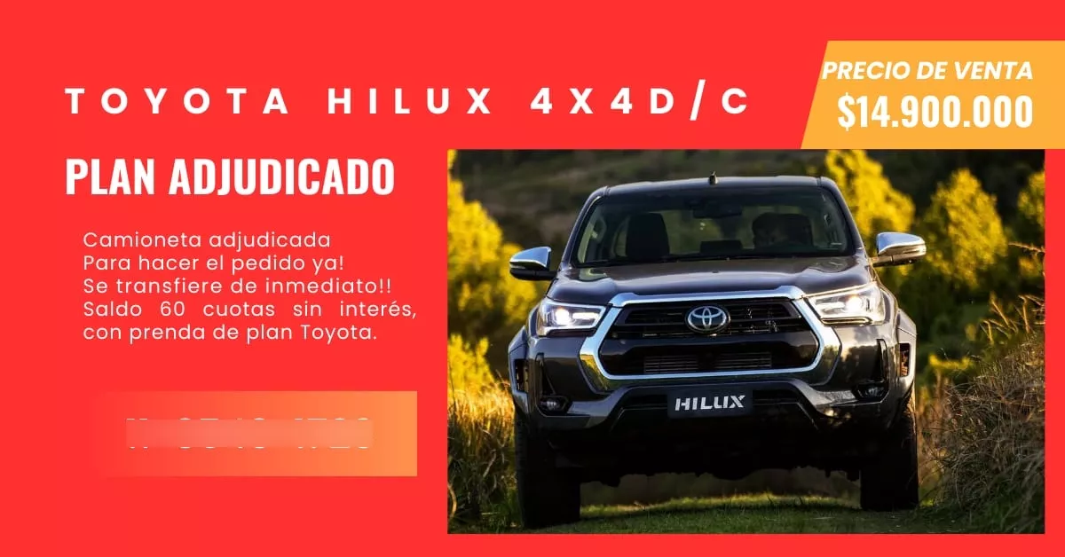 Toyota Hilux Doble Cabina 4x2 0km