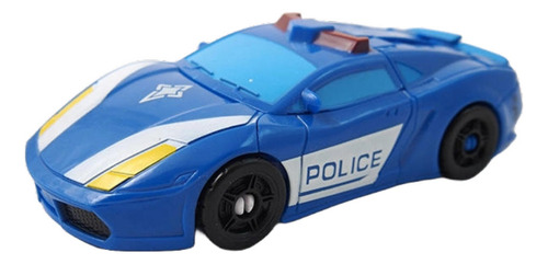 Brinquedo Transformes Vira Robô Policia + Bombeiro 2 Em 1