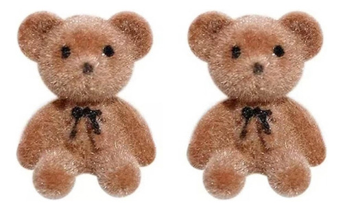 Pendientes De Peluche Con Forma De Oso Conejo (2 #mold) Para