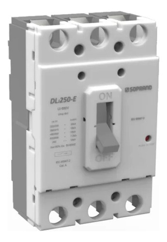 Disjuntor Caixa Moldada Dlj - Soprano 125a
