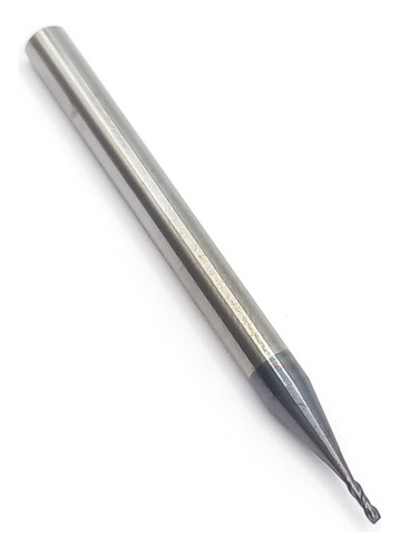Fresa Topo Reto Metal Duro Md 1mm 2 Cortes Top Mill