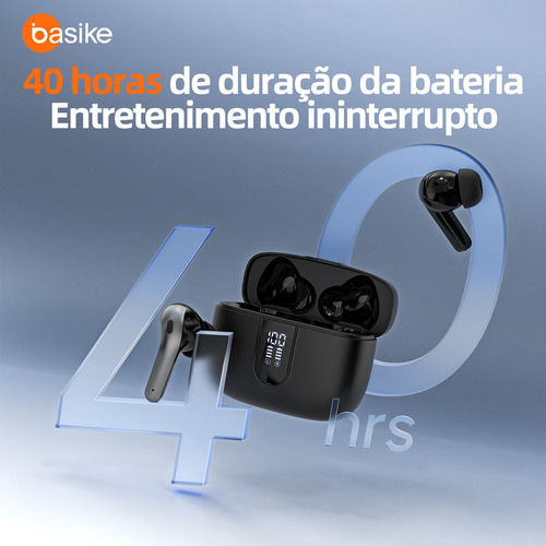 Fones De Ouvido Bluetooth Sem Fio Tws Hifi Com Led Digital