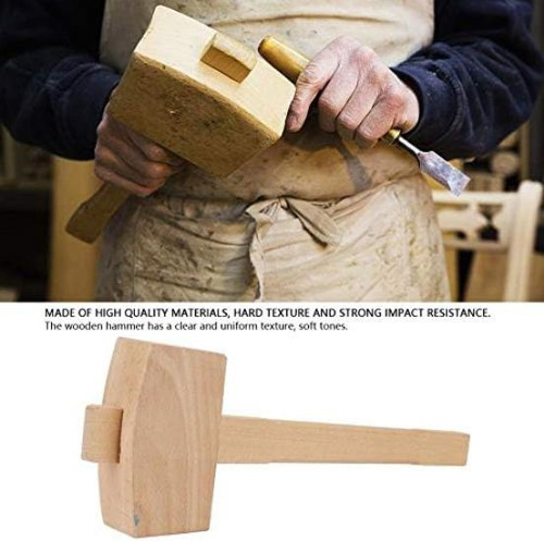 Kadimendium Martillo De Madera Para Carpintero, Mazo Para Ta