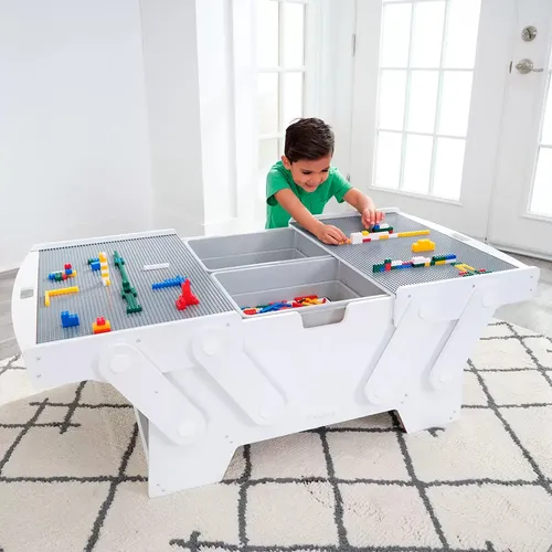 Kidkraft Juego De Mesa Lego Con 210 Bloques De Construcción