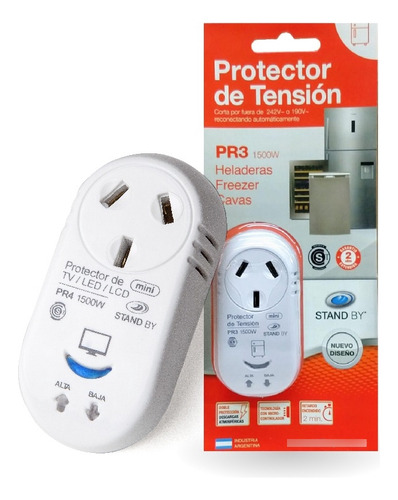 Protector De Tensión Heladera Freezer Electrodomésticos Pr3