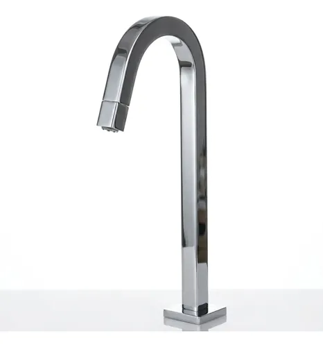 TORNEIRA SLIM TUBE QUADRADA PARA CUBA DE SOBREPOR EM METAL