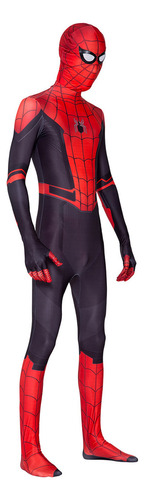 Traje Para Spiderman Miles Morales Cosplay Adultos Halloween