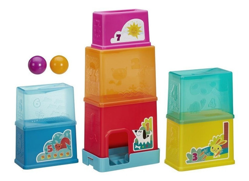  Bloques Apilables Rampa De Pelotas Didáctico Playskool B584