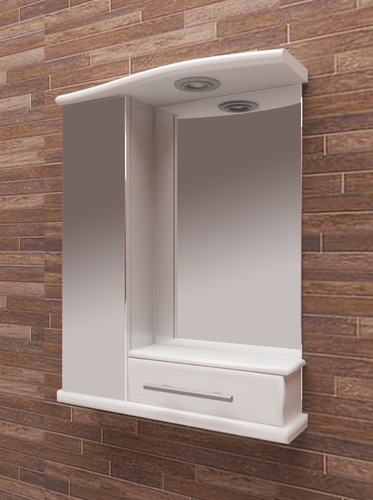 Botiquin Faravelli Blanco 1 Pta Spots Para Luz Repisa Cajon
