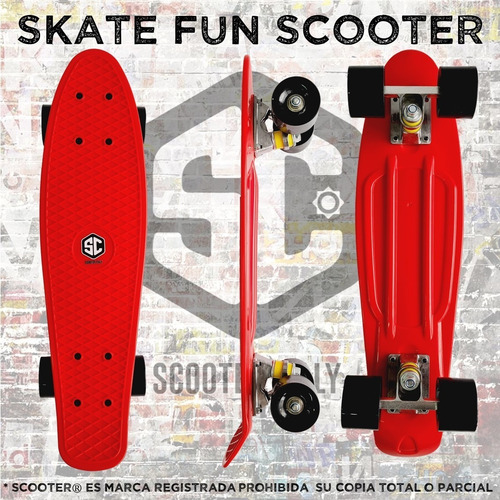 Imagen 3 de 6 de Skate Patineta Profesional Marca Scooter Fun Estilo Penny