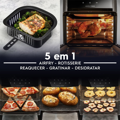 Air Fryer Electrolux Rita Lobo Eaf90 Grafite 12l 110v Grafite