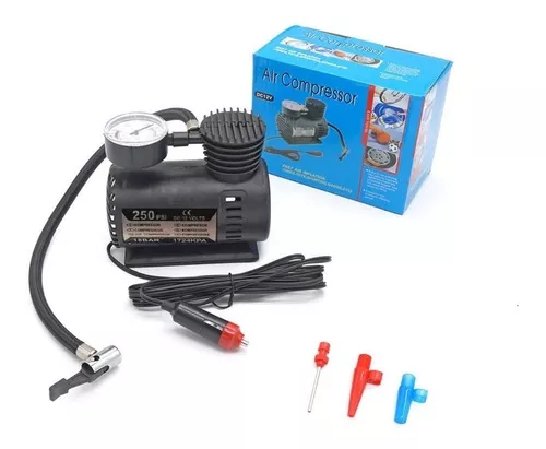 Compresor de aire mini portátil Correia Ecom Mini compressor de ar portátil  bola carro bicicleta moto usb gris oscuro