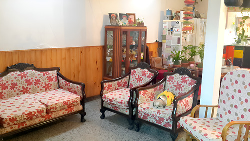 Juego De Living Sillon Chippendale Antiguo Madera Excelente (Usado)