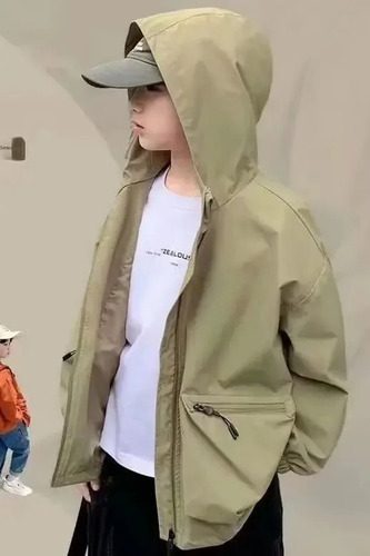 Chaqueta Casual Con Capucha Para Niños, Ropa De Abrigo Para