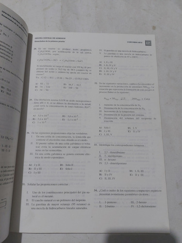 Libro Examen De Admisión Uni 95-2 Ocad (Usado)