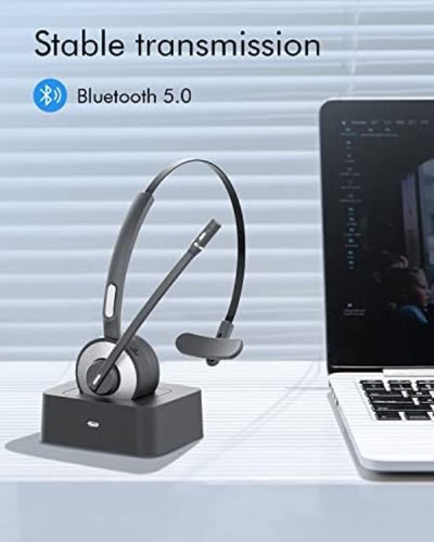Huakua Auriculares Bluetooth Con Micrófono, Auriculares Inal