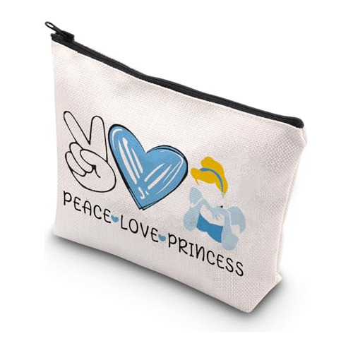 Bolsa De Cosméticos Princesa Cenicienta Paz Amor Princesa Bo