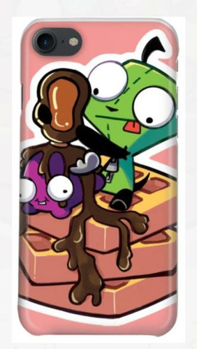 Funda Para Celular Invasor Zim Caricatura Retro 2