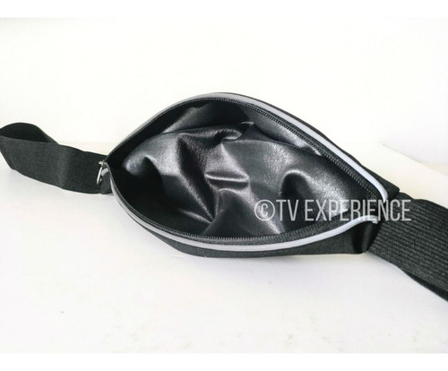 Imagen 2 de 4 de Riñonera Deportiva Expandible Negra Running Bici Aire Libre