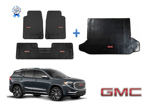 Tapetes 3pz Logo Gmc + Cajuela Terrain 2018 A 2021 2022 2023