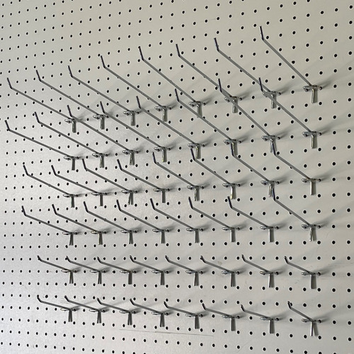 Ganchos Para Panel Ranurado Y Perforado 10 Cm 10 Unidades