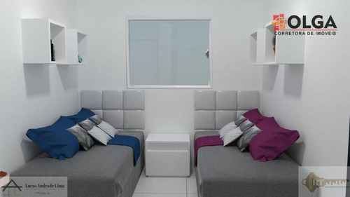 Casa No Jardim Petrópolis Com 2 Dormitórios À Venda, 62 M² Por R$ 170.000 - Gravatá/pe - Ca0647