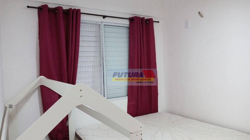 Imagem 23 de 30 de Apartamento Com 2 Dormitórios Para Alugar, 55 M² Por R$ 1.500,00/mês - Parque São Vicente - São Vicente/sp - Ap2506