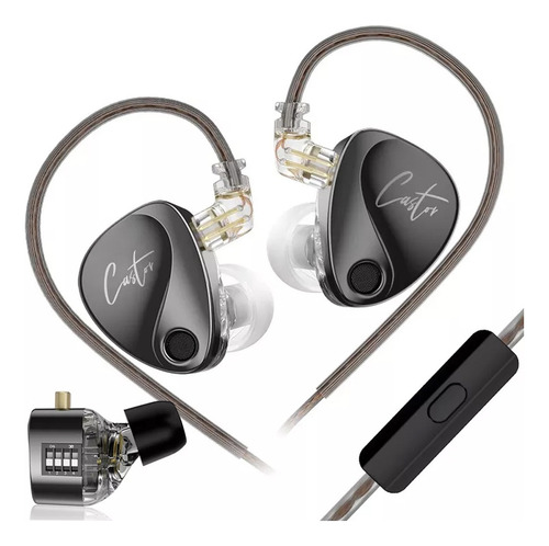 Audífonos Kz Castor Hifi Con Interruptor De Afinación Mic
