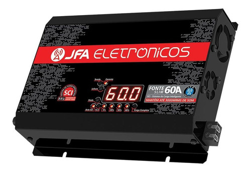 Fonte Carregador Bateria Jfa 60a Bivolt Automatico Display