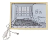 Comprar Cuadro Con Luz Iluminación, Decoración De Mesa Marco De Foto