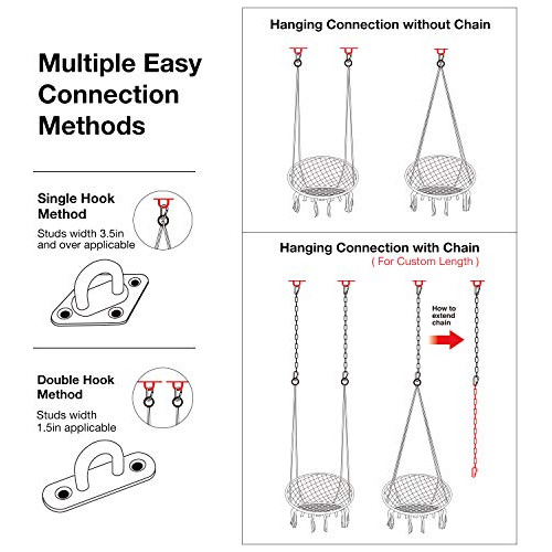 Greenstell Hamaca Macrame Kit Para Colgar Cuerda Algodon