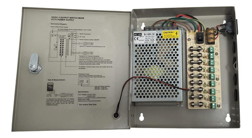 Yuarisx 9 Canales/puerto Dc 12v 10a Camara De Seguridad Dist