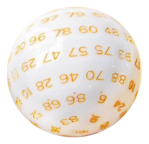 2 Dados 100 Lados Compactos Acrílicos Grandes D100 Para