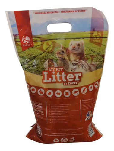 Sustrato Papel Reciclado My Pet Litter 4l Zupet