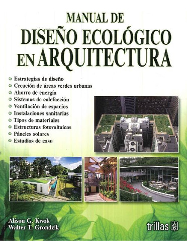 Libro Manual De Diseño Ecológico En Arquitectura De Alison G