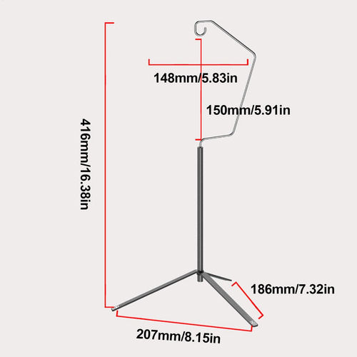 Colgador De Linterna Portátil Soporte De Linterna Plegable E