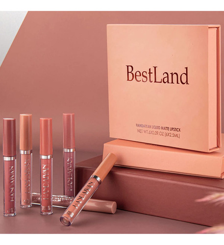6pcs Lápiz Labial Líquido Mate Set De Maquillaje,...