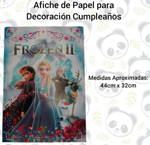 Afiche Para Piñata Cumpleaños Precio Por 2 Frozen Ana Elsa 