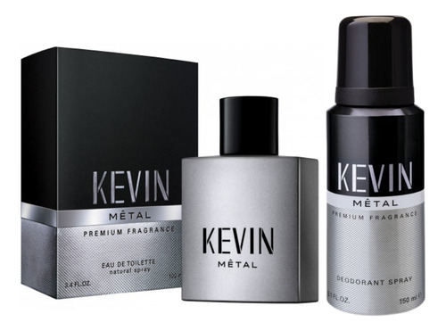 Perfume Kevin Metal 100ml+ Desodorante Kevin Metal 150ml