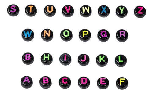 2600 De Letras De Negro Para Joyas Diy Pulseras, Collares,