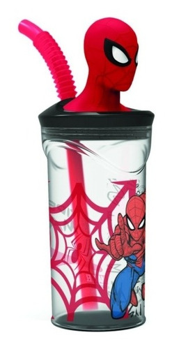 Vaso Con Figura Spiderman Hombre Araña Licencia Original 