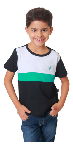 Camiseta Infantil Três Cores