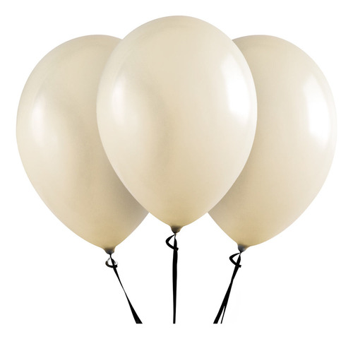 Balão Aniversário 12 Polegadas Profissional Art-latex 50und Cor Marfim