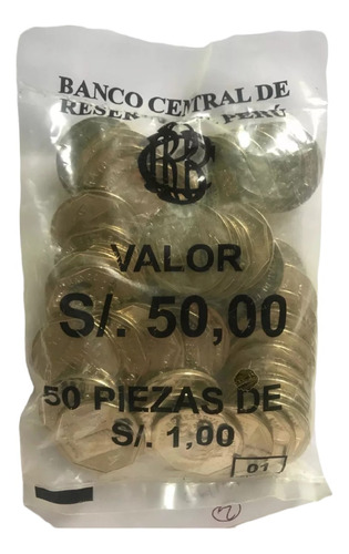 Moneda Riqueza Chullpas D Sillustani Bolsa Sellada Bcr X 50