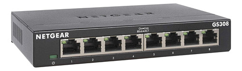 Conmutador No Administrado Ethernet De 8 Puertos Netgear (gs